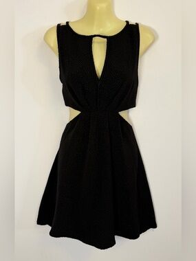 BCBGeneration Black Cutout Mini Dress